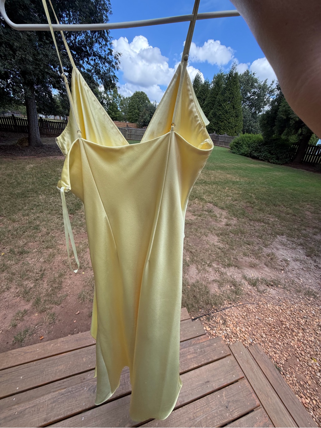 Gianni Bini Yellow Ruffle Slip Maxi Dress — image 4 of 4